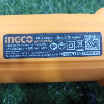 MÁY MÀI GÓC INGCO AG1100382 - HÀNG CHÍNH HÃNG