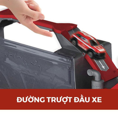 Bộ Đồ Chơi Mô Hình Xe Tải Cứu Hỏa Nhiều Ngăn Có Tích Hợp Đường Trượt - Vecto VT111