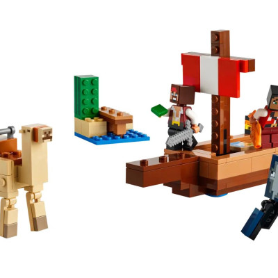 Đồ Chơi Lắp Ráp Chuyến Thám Hiểm Trên Tàu Cướp Biển - The Pirate Ship Voyage - Lego Minecraft 21259 (166 Mảnh Ghép)