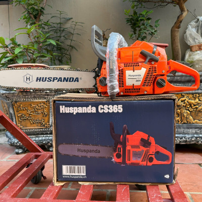 Máy cưa xích chạy xăng HUSPANDA 365 lam đúc latinh 60cm kèm phụ kiện tặng dũa - bugi bảo hành 12 tháng