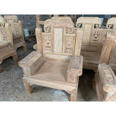 Bộ bàn ghế âu á hộp như ý voi gỗ gõ đỏ,kate