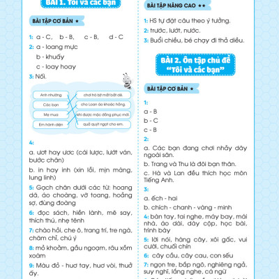Bài Tập Bổ Trợ Tiếng Việt Cơ Bản Và Nâng Cao Lớp 1 - Tập 2 _MEGA