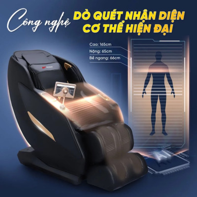 Ghế Massage Lifesport LS-366,Ghế Massage Công Nghệ Dò Hiện Đại Xác Định Vị Trí Huyệt Đạo Cần Massage Với 8 Chế Độ