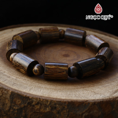 Vòng trầm sánh trụ trơn - Ngọc Quý Gemstones