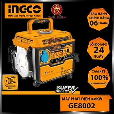 Máy phát điện dùng xăng hiệu Ingco GE8002