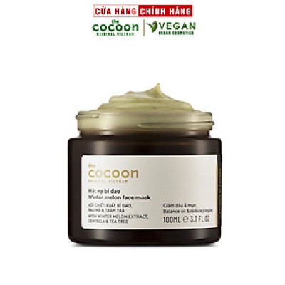 Mặt nạ bí đao the Cocoon100ml dùng cho da dầu mụn thuần chay
