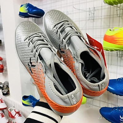 Giày bóng đá phủi thể thao wwwika Flash cổ thun Xám