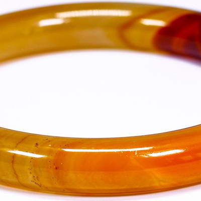 Vòng tay đá mã não vàng cam ni 58 mệnh hỏa, thổ - Ngọc Qúy Gemstones