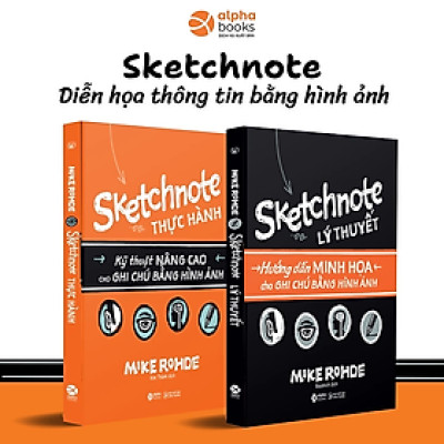 Sách (Combo 2 cuốn): Sketchnote Lý thuyết và thực hành - Alphabooks - BẢN QUYỀN
