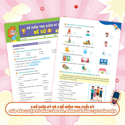 Sách - Bộ Đề Kiểm Tra Định Kỳ Tiếng Anh Lớp 3 - Tập 2