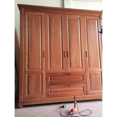 Tủ quần áo gỗ xoan đào mun
