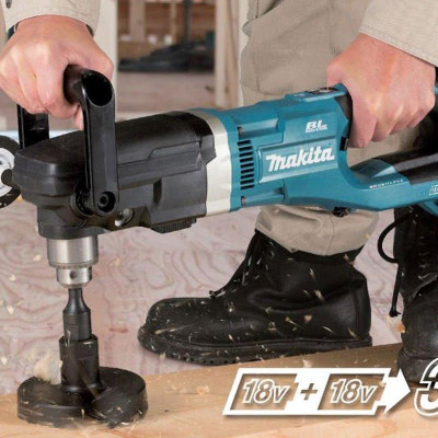 MÁY KHOAN GÓC DÙNG PIN (BL)(18VX2) 1350W MAKITA DDA460ZK (KHÔNG KÈM PIN VÀ ĐẾ SẠC) - HÀNG CHÍNH HÃNG