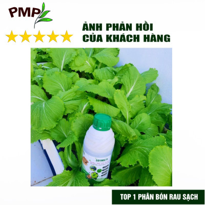 Combo 2 Chai Phân SOYMIC V PMP Siêu Phân Bón Ủ Vi Sinh Từ Đậu Nành, Trứng, Chuối, Humic, Vi Lượng Cho Rau Sạch