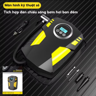 MÁY BƠM LỐP BƠM HƠI ĐIỆN TỬ SIÊU KHỎE CHO XE MÁY ÔTÔ BƠM GIA ĐÌNH BẠN THUẬN TIỆN