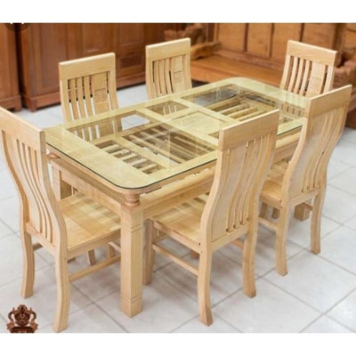 Bàn ghế ăn gỗ sồi