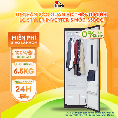Tủ chăm sóc quần áo thông minh LG S5BOC - Hàng chính hãng - Chỉ giao HCM