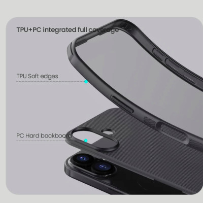 Ốp lưng cho iPhone 17 Pro Max /17 Pro / 17 Air / 17 hiệu Nillkin Frosted Shield Pro chống sống chống vân tay - Hàng chính hãng