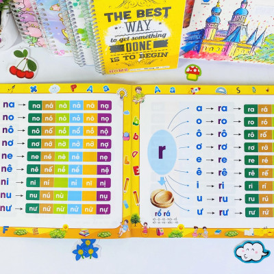 Sách - Combo 2 cuốn Chắp Cánh Cùng Bé: Tập viết, Tập đánh vần 4-6 tuổi (Phiên bản mới nhất) - ndbooks