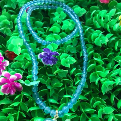 SỢI DÂY CHUYỀN ĐẸP XUẤT SẮC ĐÁ AQUA VIP MẶT TRÁI TIM  DÂY CHUYỀN ĐEO ĐẸP SANG - NHẸ NHÀNG - TỊNH TÂM  ĐẸP LẮM LUÔN NHE CHỊ EM ƠI  MÀU XANH AQUA NHẸ NHÀNG ĐẸP 100% ĐÁ THIÊN NHIÊN