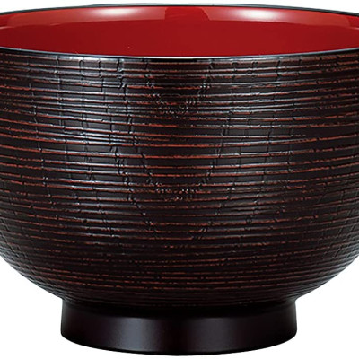 Bát nhựa tròn cao cấp Sensuji Black Ø113mm - Made in Japan