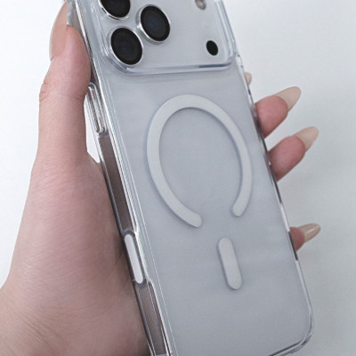 [Dành cho Iphone 17 Pro max] Ốp Lưng Trong Suốt Sạc Không Dây Có Nút Control Camera MIPOW KINGBULL Magnetic Tempered Glass_ Hàng chính hãng