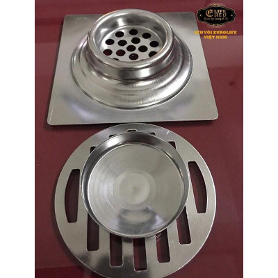 Hố ga Inox SUS 304, 15X15cm Eurolife EL-HG13