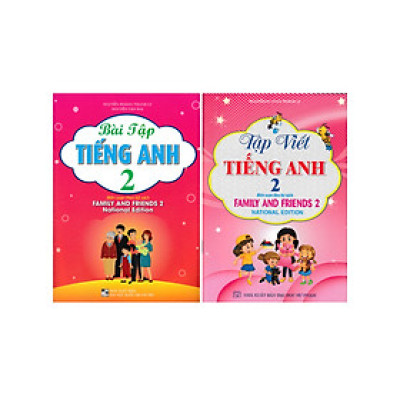 Combo Bài Tập Tiếng Anh + Tập Viết Tiếng Anh Lớp 2 (Bộ Sách Family And Friends 2 National Edition) (Bộ 2 Cuốn) - HA