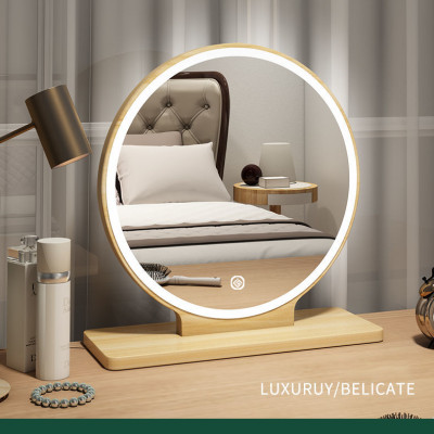 Gương để bàn viền led cảm ứng 1 chạm thương hiệu IGA - GP214