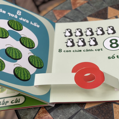 [Sách Pop-up dựng hình in màu toàn bộ] BÉ VUI HỌC SỐ - Trường Phương books – Nxb Thế giới
