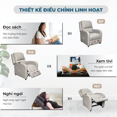 Ghế chăm sóc sức khỏe | Ghế sofa Bọc Da Massage Thư Giãn dòng Ghế Yêu Thương Collection GYT của USofa
