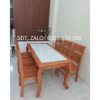 Bộ bàn ăn gỗ sồi đẹp BAG-05