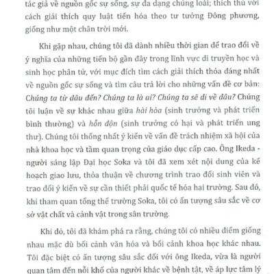 Đối Thoại Về Sức Khỏe Và Cuộc Sống, Đạo Đức Và Giáo Dục