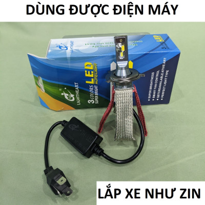 Đèn Pha LED 3 Màu Auto Light - Ánh Sáng Chất Lượng, Lắp Đặt Đơn Giản Như Zin Chô Ô TÔ Và Xe Máy
