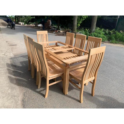 Bàn ghế ăn gỗ sồi