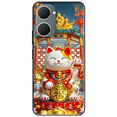 Ốp lưng cho Vivo Y03 - Y03T - Y18 - Y18S - Y18T - Y27 5G - Y28 4G - Y36 - Mèo Thần Tài Đẹp - Hàng Chính Hãng