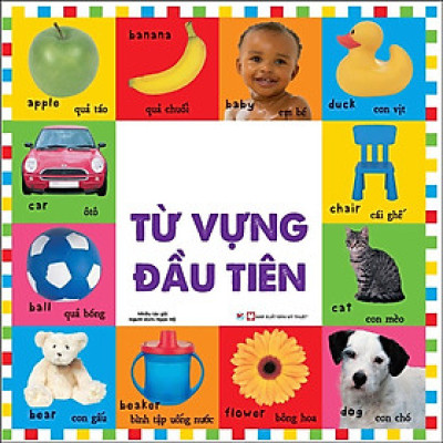 Sách - 100 Từ Vựng Đầu Tiên - Bộ  Từ Vựng Đầu Đời Cho Bé - Tân Việt Books