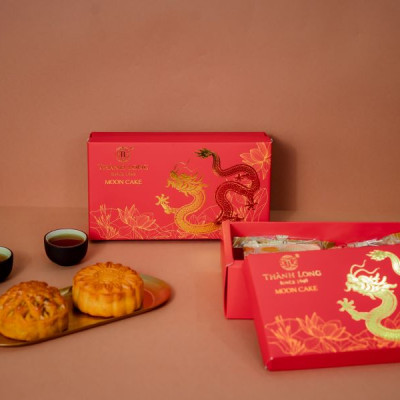 Hộp bánh trung thu 2 bánh 2 trứng 220g - Combo G - Thành Long (440g) -  VIỆT NAM
