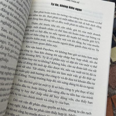 (Tác giả Tom Golisano (nhà sáng lập của Paychex) TỰ LẬP KHÔNG THỪA KẾ - Đỗ Thùy Linh dịch  - Tân Việt – bìa mềm