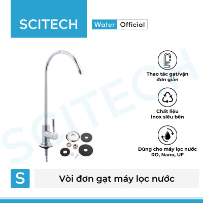 Vòi máy lọc nước - Vòi đơn hoặc vòi đôi, vòi tay gạt hoặc vòi tay vặn inox cao cấp dùng trong máy lọc nước - Hàng chính hãng
