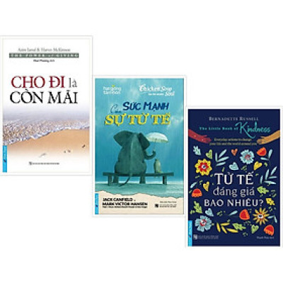 Sách - Combo Cho đi là còn mãi + Sức mạnh của sự tử tế + Tử tế đáng giá bao nhiêu - FirstNews