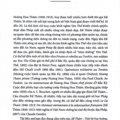 Đề Thám - Thời Kỳ Huy Hoàng (Qua Báo Chí Và Hồ Sơ Mật Thám Pháp Ở Đông Dương Năm 1909)