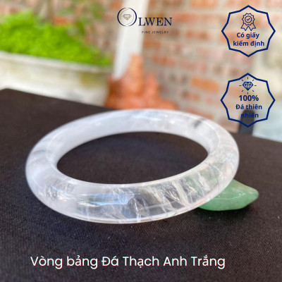 VÒNG BẢN THẠCH ANH TRẮNG