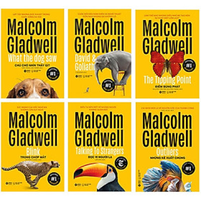 Combo 6 Cuốn sách: Bộ Sách Malcolm Gladwell (Bộ 6 Cuốn)