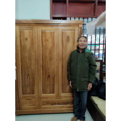 Tủ Quần Áo 3 Cánh Hương Xám Tại Nhà Bác Sơn ở Diễn Phong Diễn Châu Nghệ An FB 095 giá thật