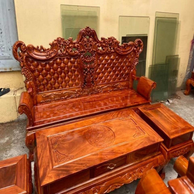 Bộ Bàn Ghế Hoàng Gia Gỗ Xà Cừ