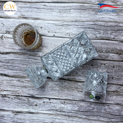 Bộ Bình Rượu Whisky Pha Lê Tiệp Crystal Bohemia Madison Cao Cấp