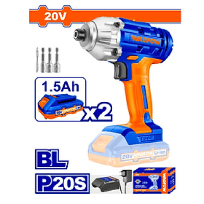 MÁY SIẾT VÍT DÙNG 20V WCD2512 WADFOW (KÈM 2 PIN 1.5AH & SẠC) - HÀNG CHÍNH HÃNG