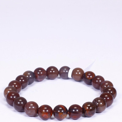 Vòng tay đá gỗ hóa thạch mệnh hỏa, mộc - Ngọc Quý Gemstones