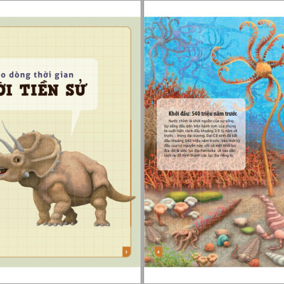 Sách thiếu nhi - Theo Dòng Thời Gian - Thời Tiền Sử (Bìa cứng)