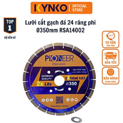 LƯỠI CẮT GẠCH ĐÁ 24 RĂNG PHI Ø 350MM RSA14002 chuyên cắt gạch, đá chất lượng cao chính hãng